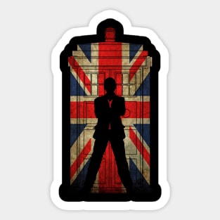 9th in Union jack Sticker